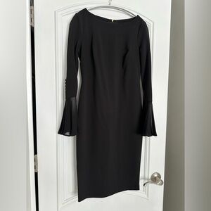 Calvin Klein Black Long Sleeve Dress